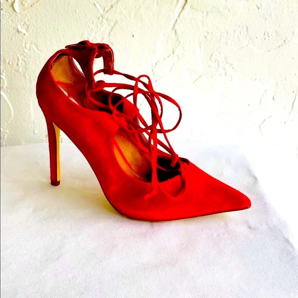 🎈OPEN TO REASONABLE OFFERS🎈Steve Madden Red Stilettos - Picture 3 of 14
